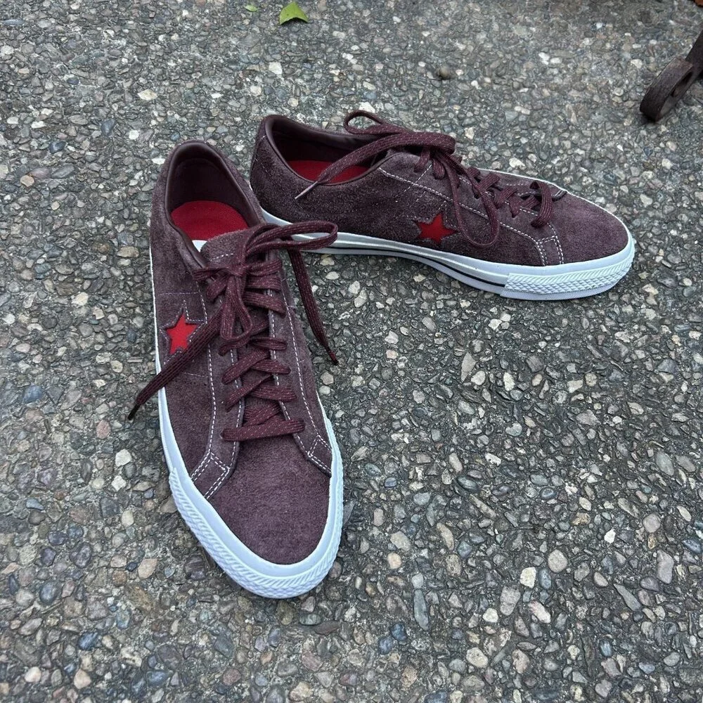 Converse Cons One Star Pro Ox Legend Brown Suede Skate Shoes A05325C Size 10